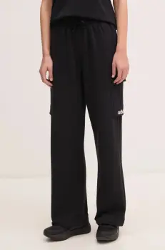 adidas pantaloni de trening Essentials Linear culoarea negru, neted, JC8312 imagine