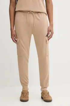 adidas pantaloni de trening Feelcozy culoarea bej, uni, JX3332 imagine