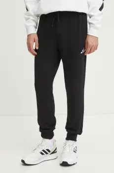 adidas pantaloni de trening Feelcozy culoarea negru, neted, JE3854 imagine