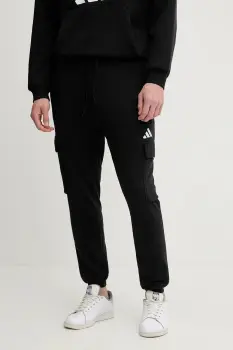adidas pantaloni de trening Feelcozy culoarea negru, uni, JE3865 imagine