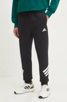 adidas pantaloni de trening Future Icons culoarea negru, cu imprimeu, JD4863 imagine