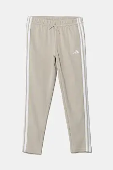 adidas pantaloni de trening pentru copii culoarea bej, cu imprimeu, KB7305 imagine