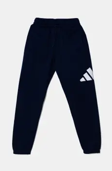 adidas pantaloni de trening pentru copii culoarea bleumarin, cu imprimeu, JE1398 imagine