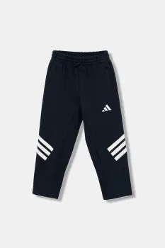 adidas pantaloni de trening pentru copii culoarea bleumarin, cu imprimeu, JW7520 imagine
