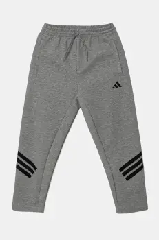 adidas pantaloni de trening pentru copii culoarea gri, cu imprimeu, JJ4811 imagine