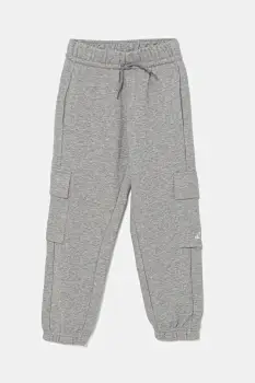 adidas pantaloni de trening pentru copii culoarea gri, melanj, JV9996 imagine