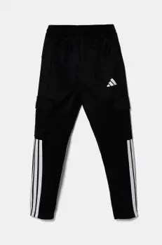 adidas pantaloni de trening pentru copii culoarea negru, cu imprimeu, JI6175 imagine
