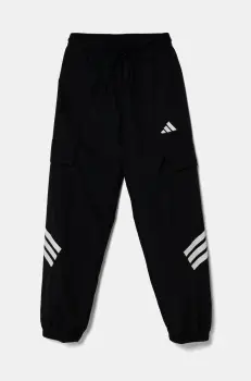 adidas pantaloni de trening pentru copii culoarea negru, cu imprimeu, JJ4780 imagine