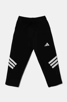 adidas pantaloni de trening pentru copii culoarea negru, cu imprimeu, JJ4808 imagine