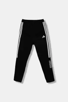 adidas pantaloni de trening pentru copii culoarea negru, cu imprimeu, JM1514 imagine