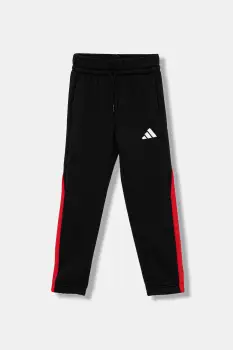adidas pantaloni de trening pentru copii culoarea negru, cu imprimeu, JM1627 imagine