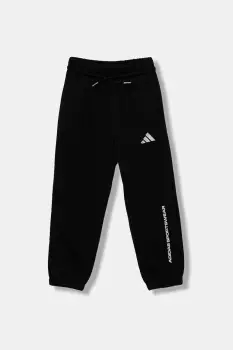 adidas pantaloni de trening pentru copii culoarea negru, cu imprimeu, KC2783 imagine