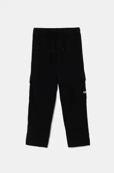 adidas pantaloni de trening pentru copii culoarea negru, uni, JC9738 imagine