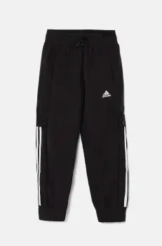 adidas pantaloni de trening pentru copii JGAM PANT culoarea negru, cu imprimeu, IV7046 imagine