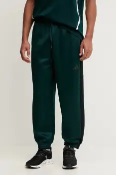 adidas pantaloni de trening Stadium culoarea verde, cu imprimeu, JX5622 imagine