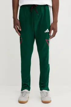 adidas pantaloni de trening Tiro culoarea verde, cu imprimeu, JN2574 imagine