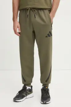 adidas pantaloni de trening Z.N.E. culoarea verde, cu imprimeu, JC7915 imagine