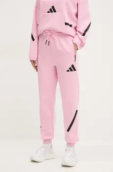 adidas pantaloni de trening Z.N.E. femei, culoarea roz, JC5405 imagine
