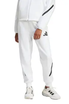 adidas pantaloni de trening ZNE culoarea alb, cu imprimeu, JE7843 imagine