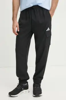 adidas pantaloni Essential barbati, culoarea negru, JF3538 imagine