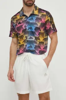 adidas pantaloni scurti barbati, culoarea bej, IS1328 imagine