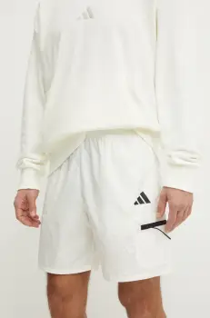 adidas pantaloni scurti City Escape barbati, culoarea bej, JF3348 imagine