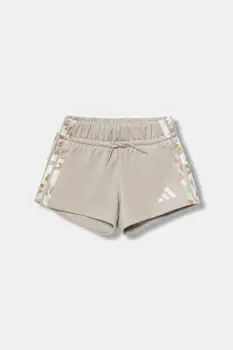 adidas pantaloni scurti copii culoarea bej, talie reglabila, KC5474 imagine