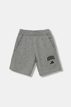 adidas pantaloni scurti copii culoarea gri, cu imprimeu, JW2380 imagine