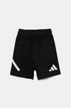 adidas pantaloni scurti copii culoarea negru, cu imprimeu, talie reglabila, JD0010 imagine