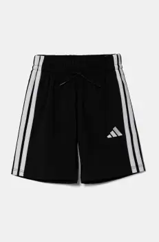 adidas pantaloni scurti copii culoarea negru, cu imprimeu, talie reglabila, JD8189 imagine