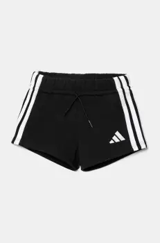 adidas pantaloni scurti copii culoarea negru, cu imprimeu, talie reglabila, JJ3386 imagine