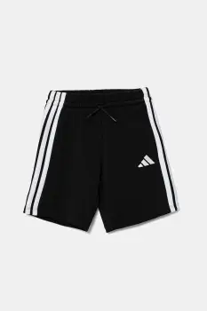 adidas pantaloni scurti copii culoarea negru, cu imprimeu, talie reglabila, JM0902 imagine