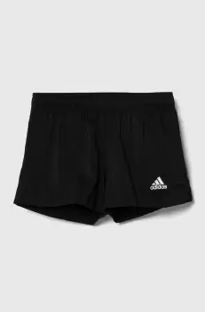 adidas pantaloni scurti copii culoarea negru, talie reglabila imagine