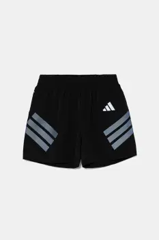 adidas pantaloni scurti copii culoarea negru, talie reglabila, JJ4996 imagine