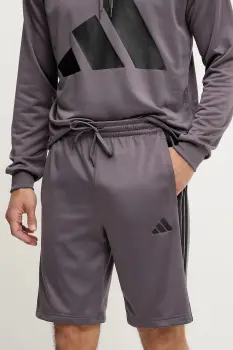 adidas pantaloni scurti culoarea gri, JI8801 imagine