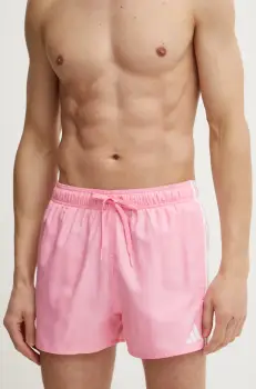 adidas pantaloni scurti de baie 3S BLD SH 3IN culoarea roz, JD6520 imagine