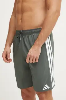 adidas pantaloni scurti de baie 3S BLD SH 8IN culoarea verde, JD4239 imagine