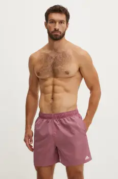 adidas pantaloni scurti de baie culoarea roz, IX7587 imagine