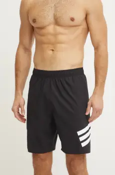 adidas pantaloni scurti de baie ICON 3S SH 8IN culoarea negru, JF6088 imagine