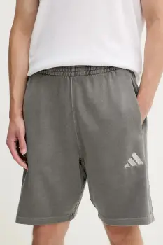 adidas pantaloni scurti din bumbac All SZN culoarea gri, JN0607 imagine