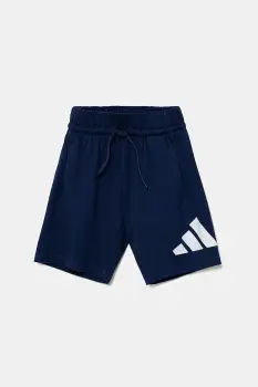 adidas pantaloni scurti din bumbac pentru copii cu imprimeu, talie reglabila, JD2086 imagine