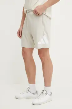 adidas pantaloni scurti Essentials barbati, culoarea bej, JE8959 imagine