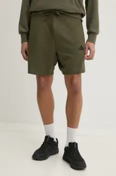 adidas pantaloni scurti Essentials barbati, culoarea verde, JE6416 imagine