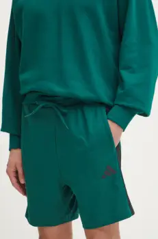 adidas pantaloni scurti Essentials barbati, culoarea verde, JF3680 imagine