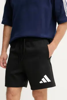 adidas pantaloni scurti Future Icons 3 Bar culoarea negru, JD4900 imagine