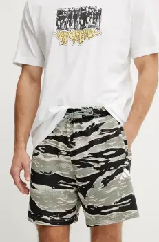 adidas pantaloni scurti Sea Camo barbati, culoarea negru, JD8077 imagine