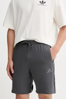 adidas pantaloni scurti Seasonal AOP culoarea gri, JM1719 imagine