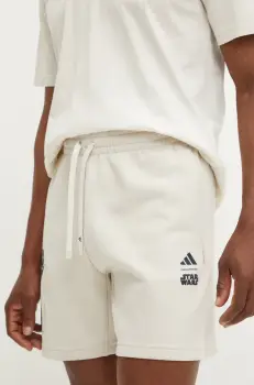 adidas pantaloni scurti x Mandalorian barbati, culoarea bej, JI5721 imagine