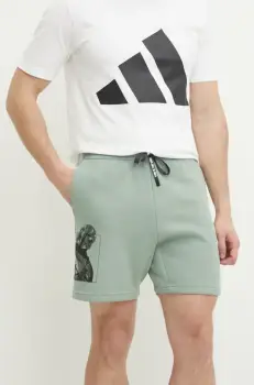 adidas pantaloni scurti x Mandalorian barbati, culoarea verde, JI5722 imagine