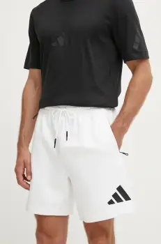 adidas pantaloni scurti ZNE barbati, culoarea alb, JJ4893 imagine